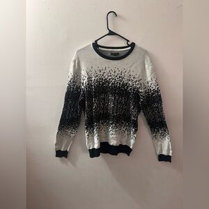 Black and white sweater